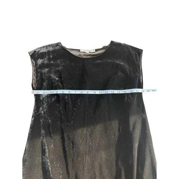 Boden Black Velvet Dressy Vamp Dark Romantic Whimsigoth Sleeveless‎ Dress Size 4 - Picture 8 of 9